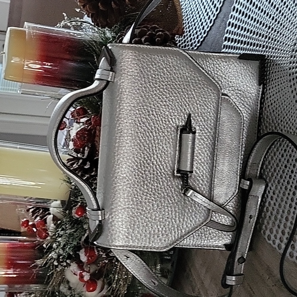 Mackage Micro Silver Crossbody EUC